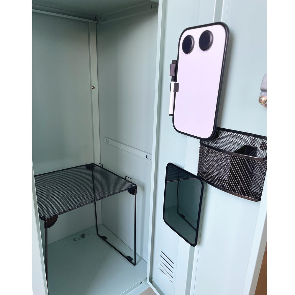 Svartur lifestyle shot of kit inside locker demonstrating space-saving benefit