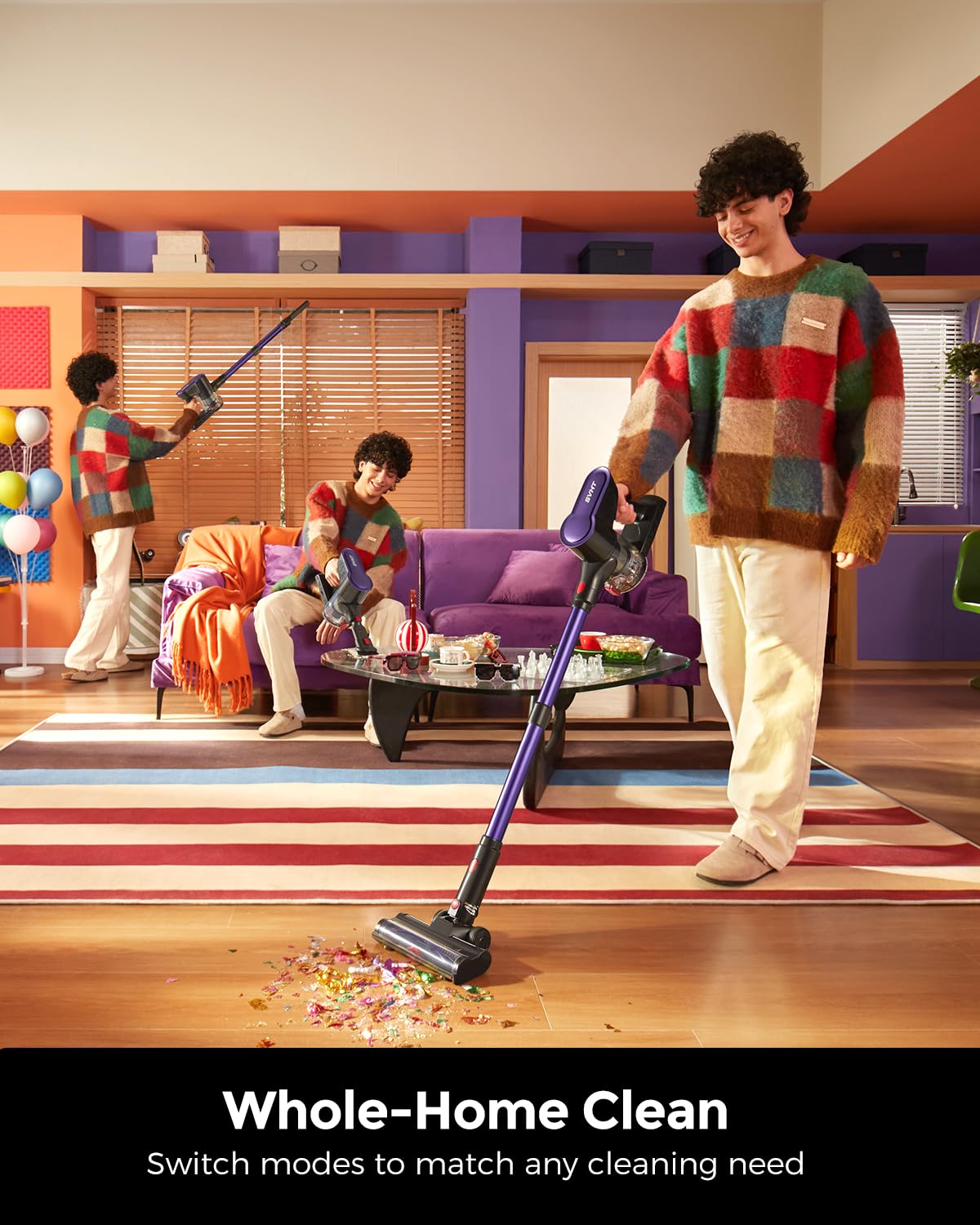 SVHT handheld mode cleaning sofa for easy upholstery and crevice access