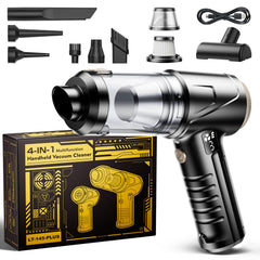 Svoko handheld vacuum front view showing compact design and nozzle, powerful quick cleaning