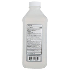 Swan bottle close-up of cap and label highlighting easy-pour design and clarity
