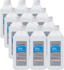Swan front packaging of twelve 16oz bottles showing storage convenience and value