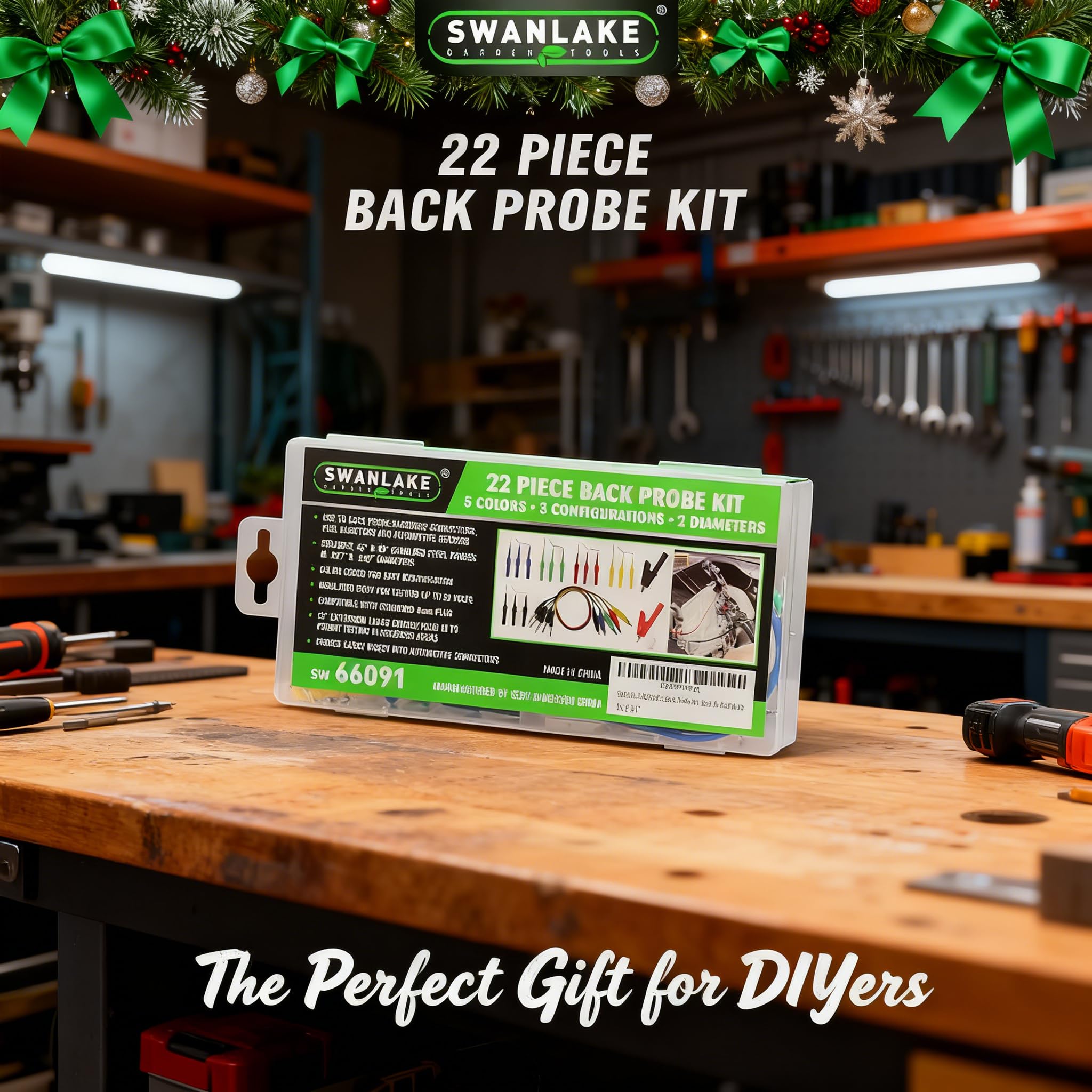 SWANLAKE lifestyle workbench scene showing ready-to-use diagnostic setup