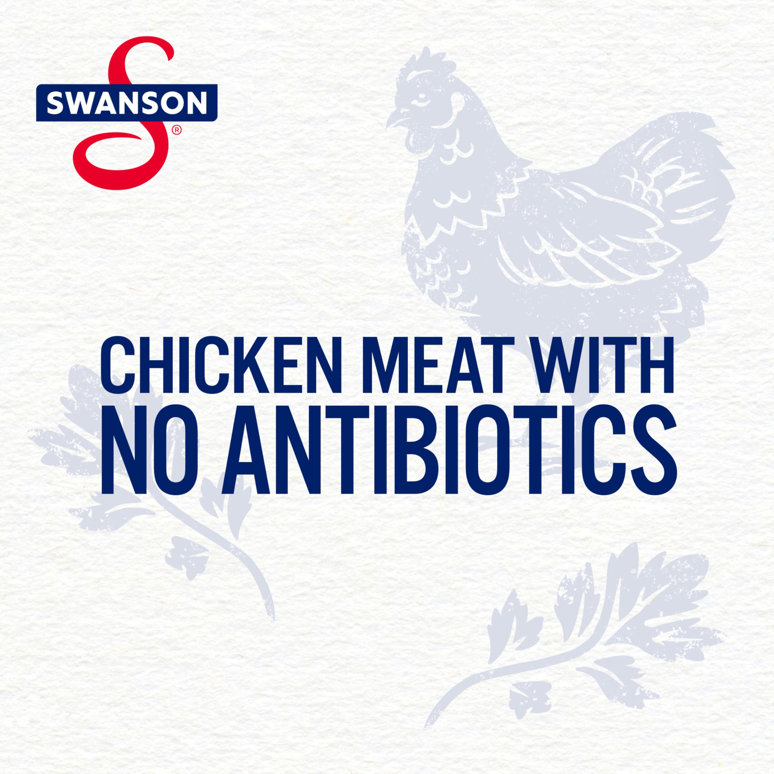 Swanson S chicken chunks detail highlighting tender white and dark meat