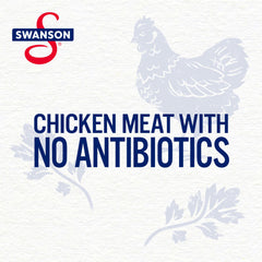 Swanson S chicken chunks detail highlighting tender white and dark meat