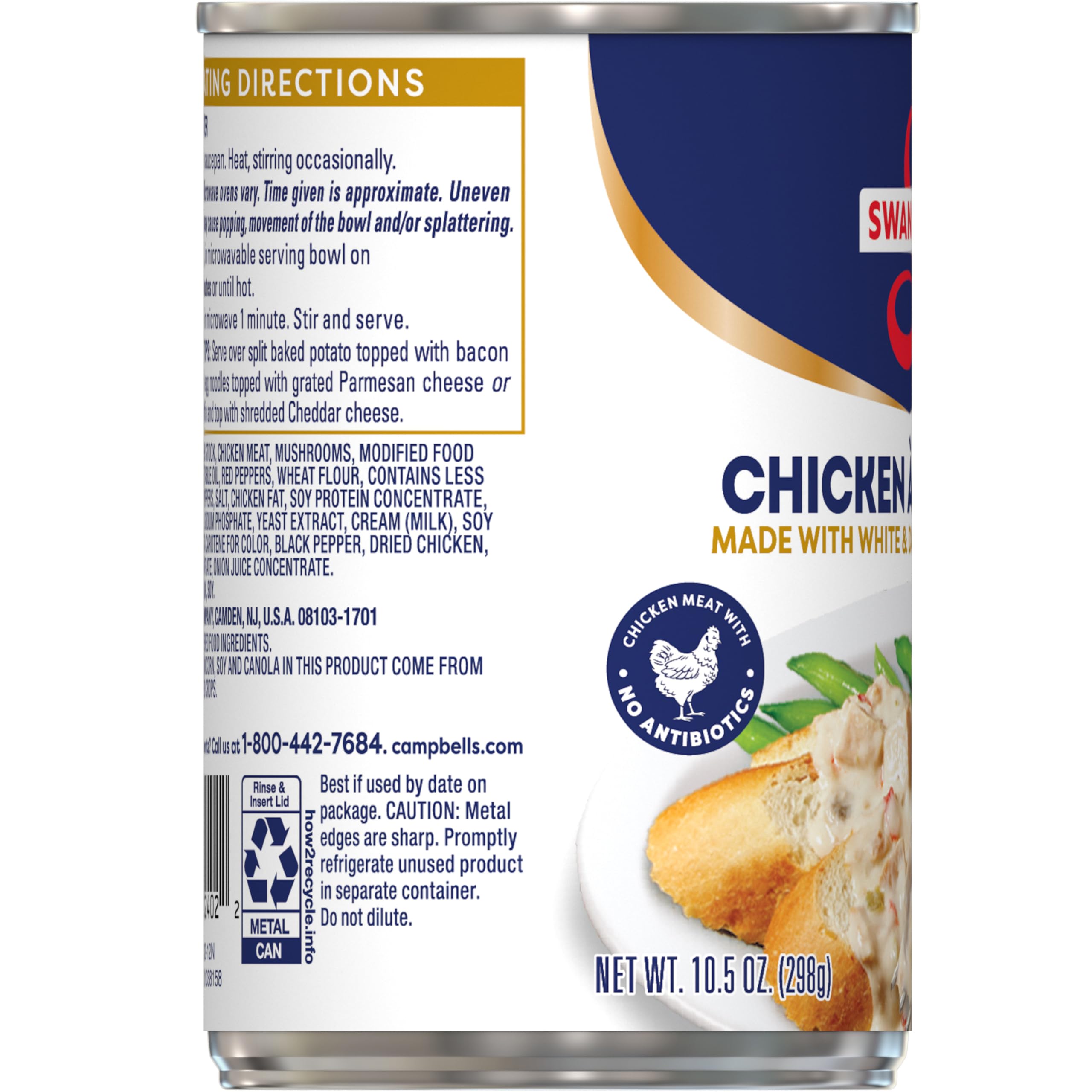 Swanson S twelve-can stacked storage demonstrating bulk shelf-stable supply