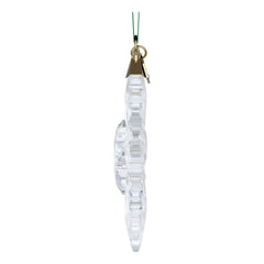 Swarovski ornament hanging in window demonstrating light-refraction benefit