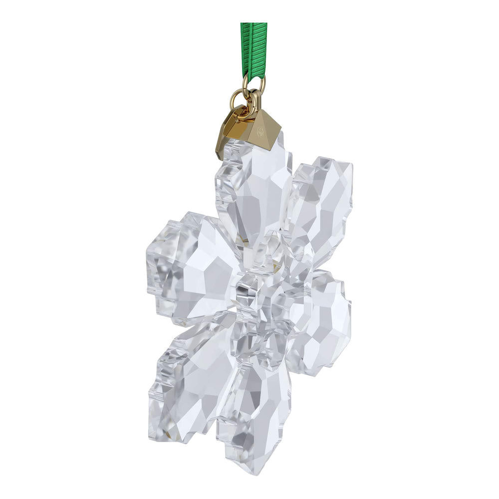 Swarovski ornament beside ruler for size comparison showing scale benefit