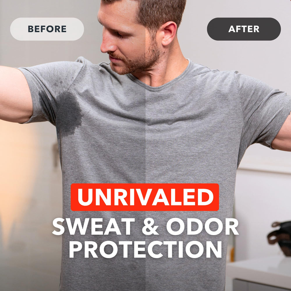 Close-up of SweatBlock formula texture highlighting concentrated strength