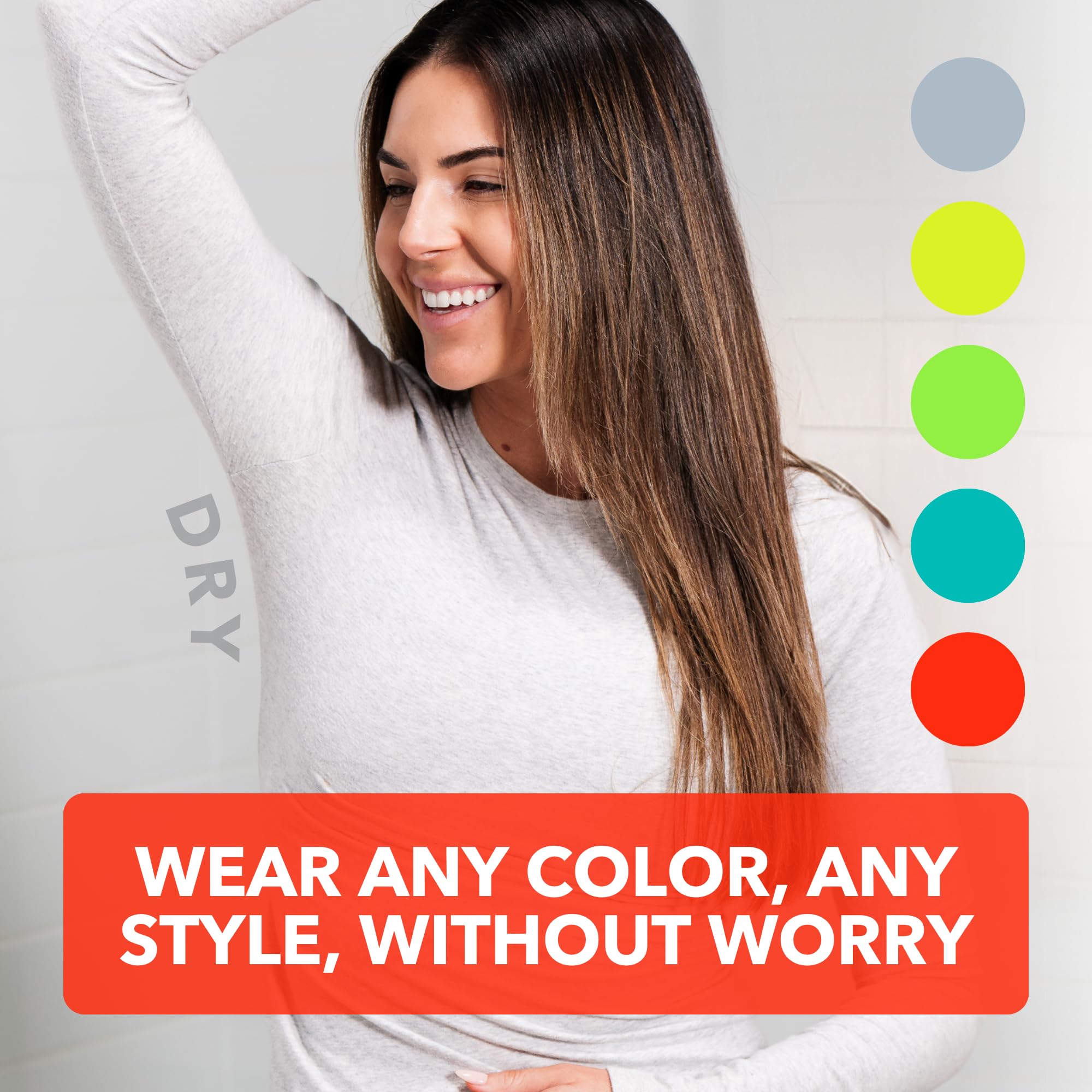 Rinsing off SweatBlock roll-on in morning shower to remove residue gently