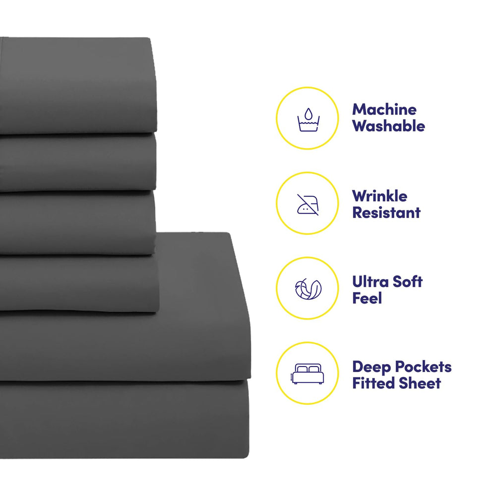 Sweet Home Collection comforter edge showing loft and fill for lightweight warmth