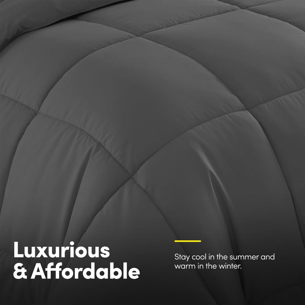 Sweet Home Collection fitted sheet on mattress demonstrating snug fit and stay-put benefit