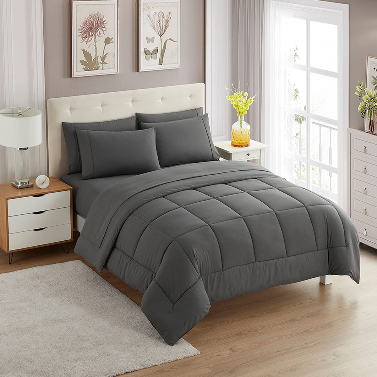 Sweet Home Collection front view showing full set on bed for instant styling benefit