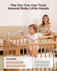 SWEETFULL close-up of clip detail with secure grip protecting stroller
