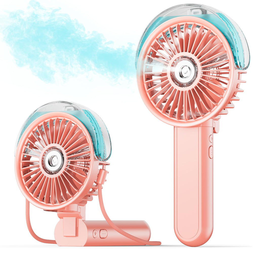 SWEETFULL front view folded fan showing compact portability and storage convenience