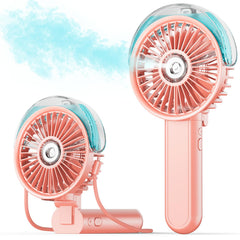 SWEETFULL front view folded fan showing compact portability and storage convenience