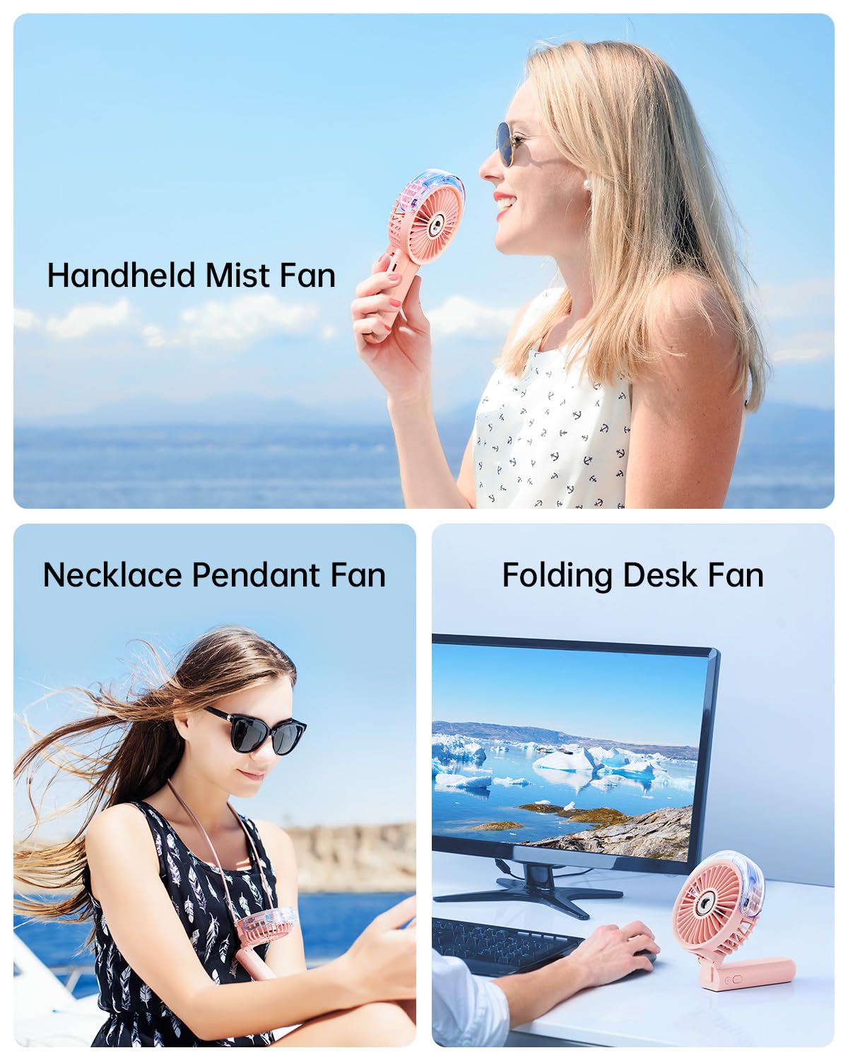 SWEETFULL worn with lanyard showing hands-free portability for travel and outdoor comfort