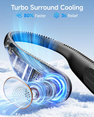 SWEETFULL side profile worn around neck displaying hands-free cooling benefit