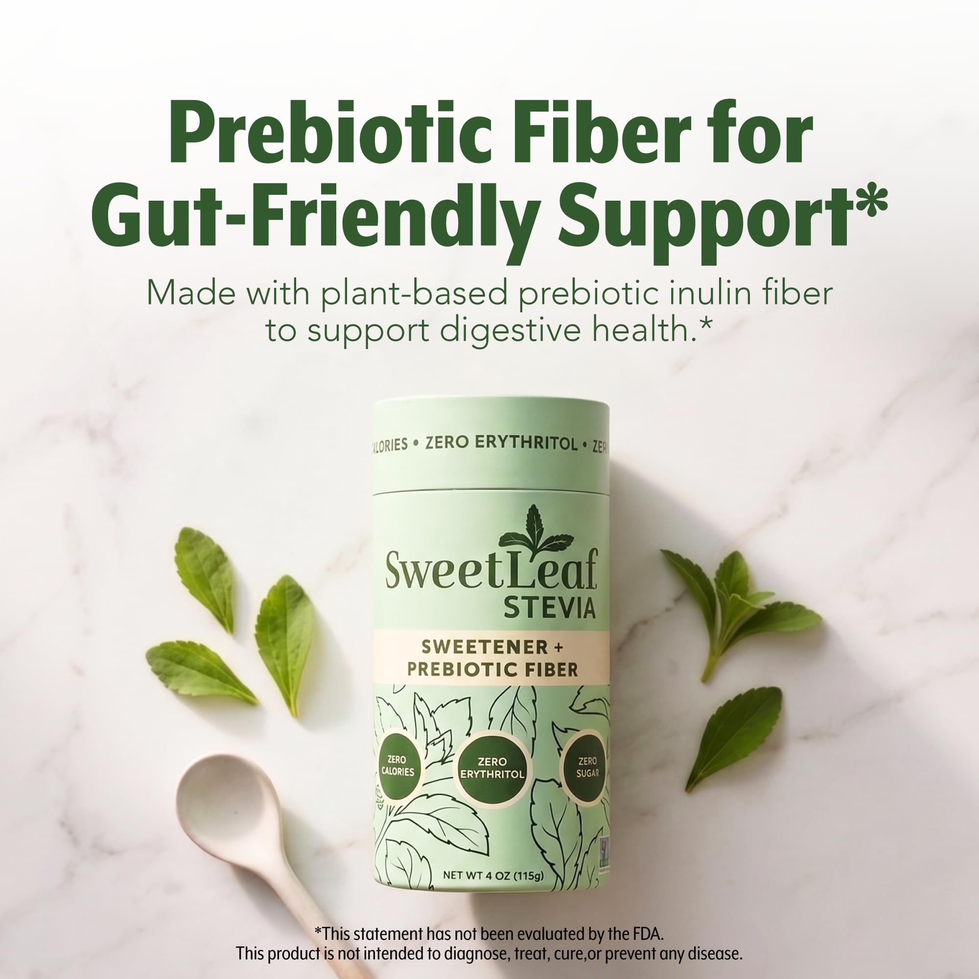 SweetLeaf texture closeup revealing fine granules for quick dissolution benefit