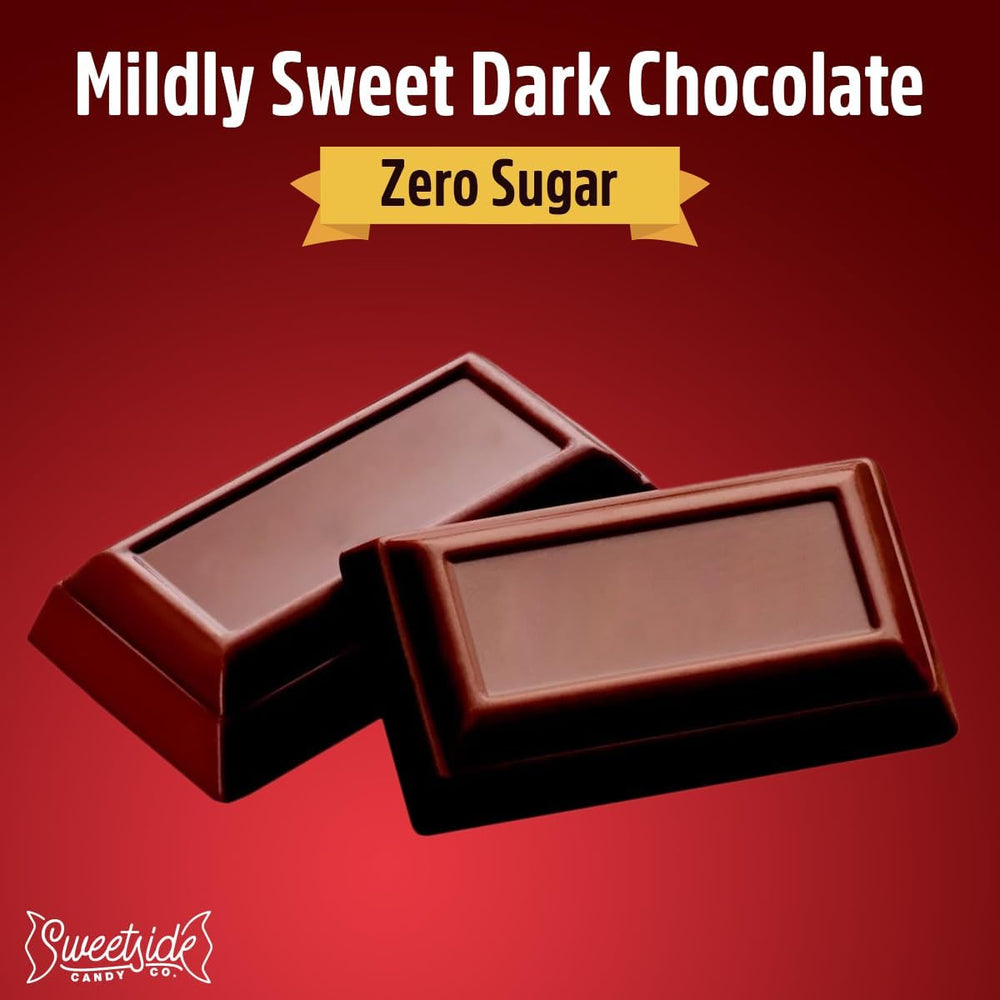 SWEETSIDE CANDY CO. close-up of dark chocolate pieces highlighting rich texture