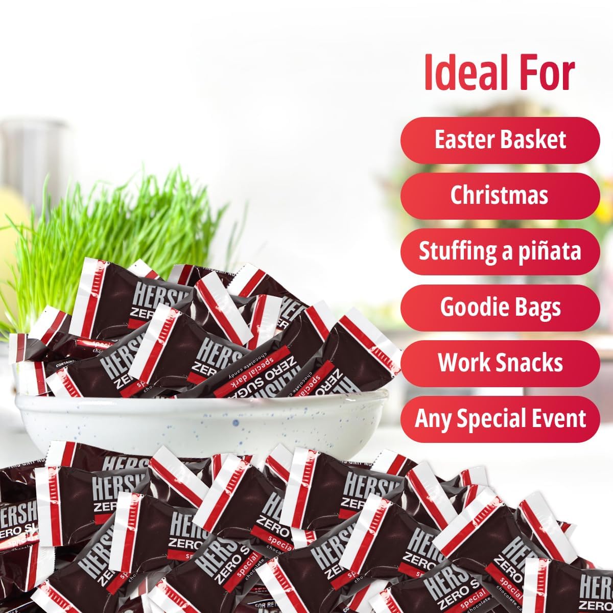 SWEETSIDE CANDY CO. dark chocolate in serving bowl at party for sharing convenience