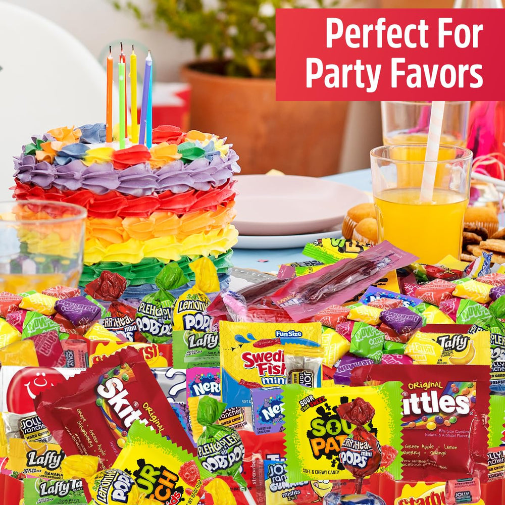 SWEETSIDE CANDY CO. candies spilling into pinata demonstrating party-ready volume