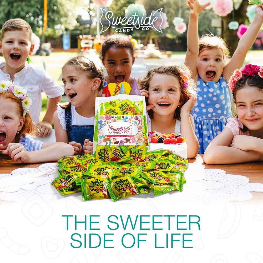 SWEETSIDE CANDY CO. party bowl display of SourPatch Kids for event-ready serving