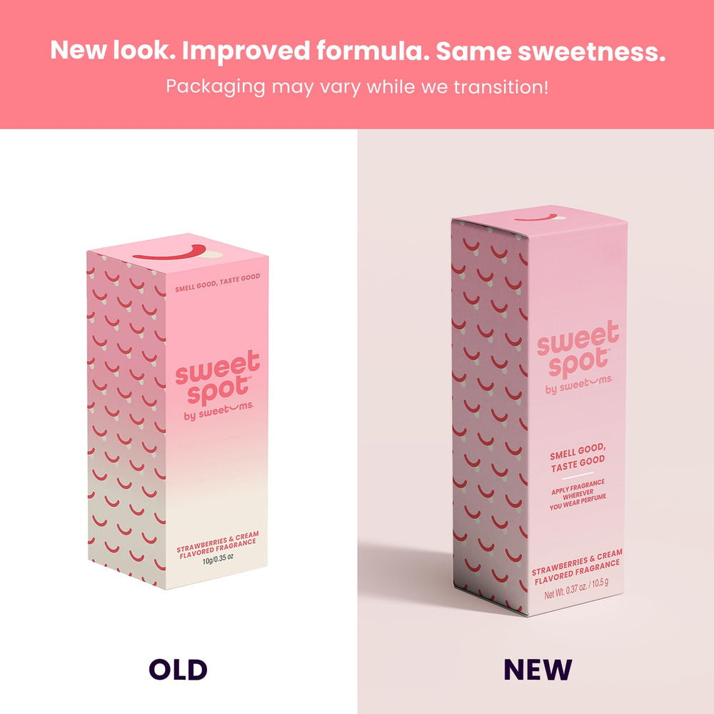Sweetums SweetSpot inside day bag lifestyle shot showing discreet on-the-go refresh benefit