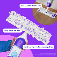 Swiffer lavender solution bottle label and ready-to-use cleaner