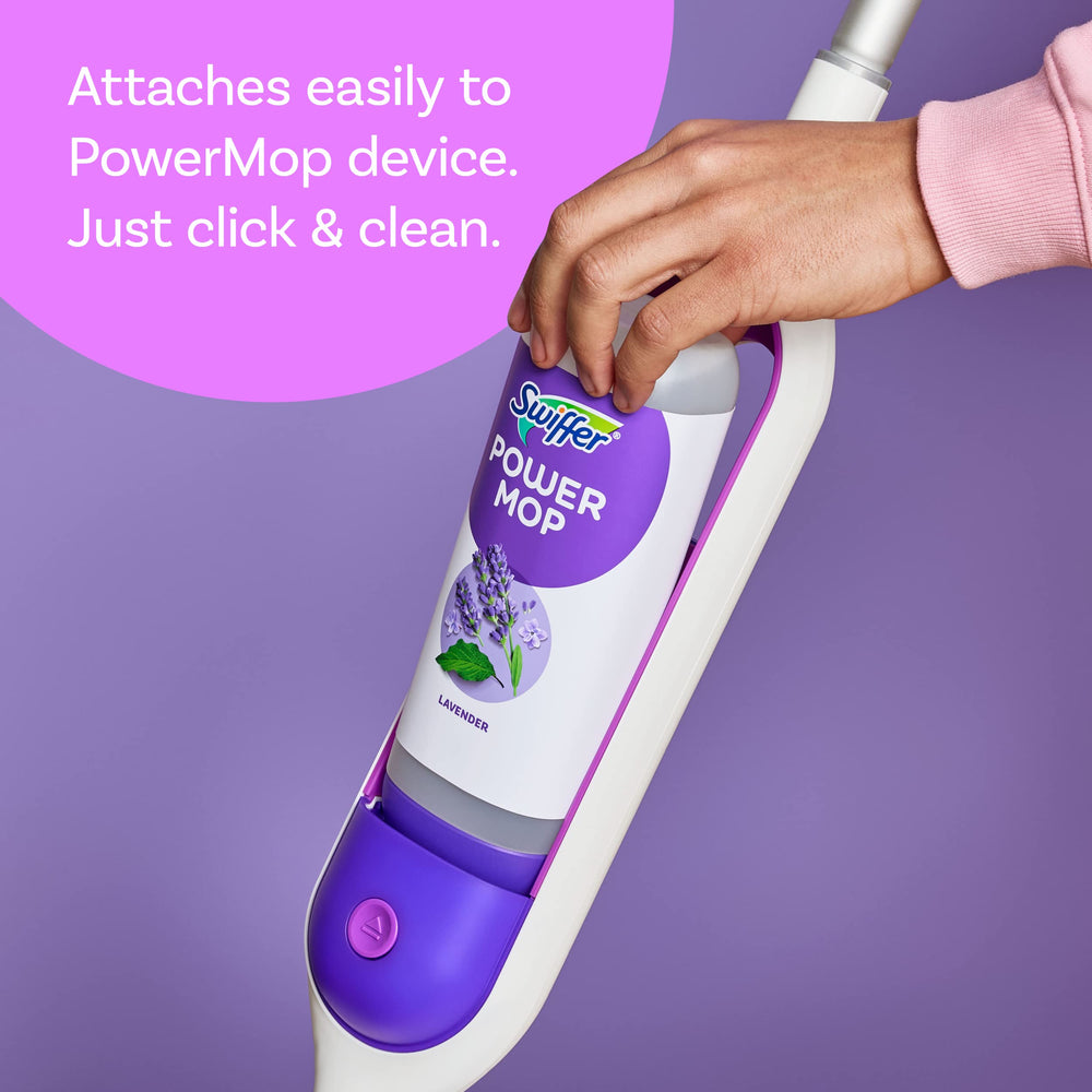 Swiffer pad scrubbing into grout to remove sticky messes
