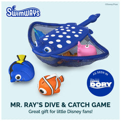 SwimWays close-up of Finding Dory characters, bright details encourage imaginative play