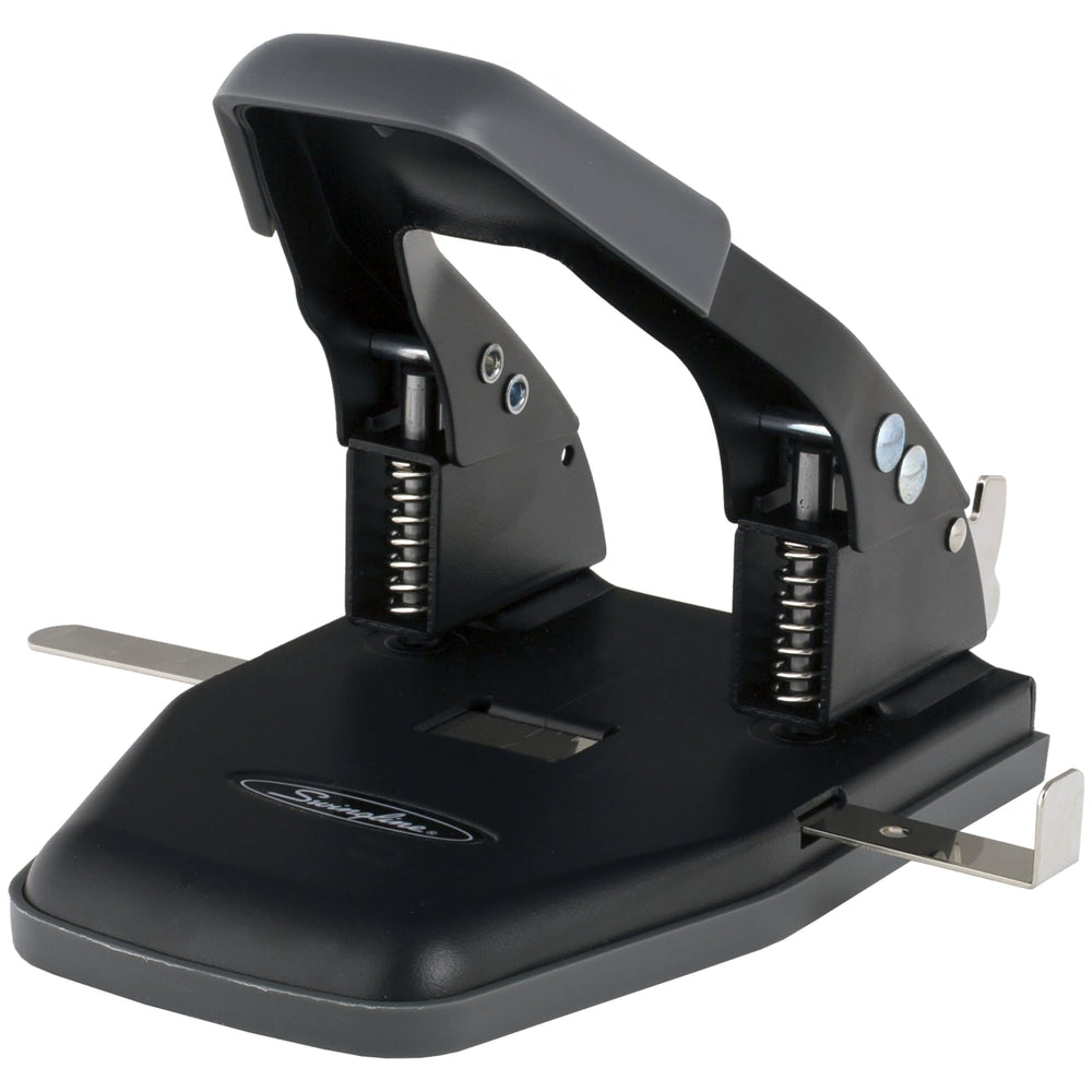 Swingline locked handle in closed position for safe compact storage benefit