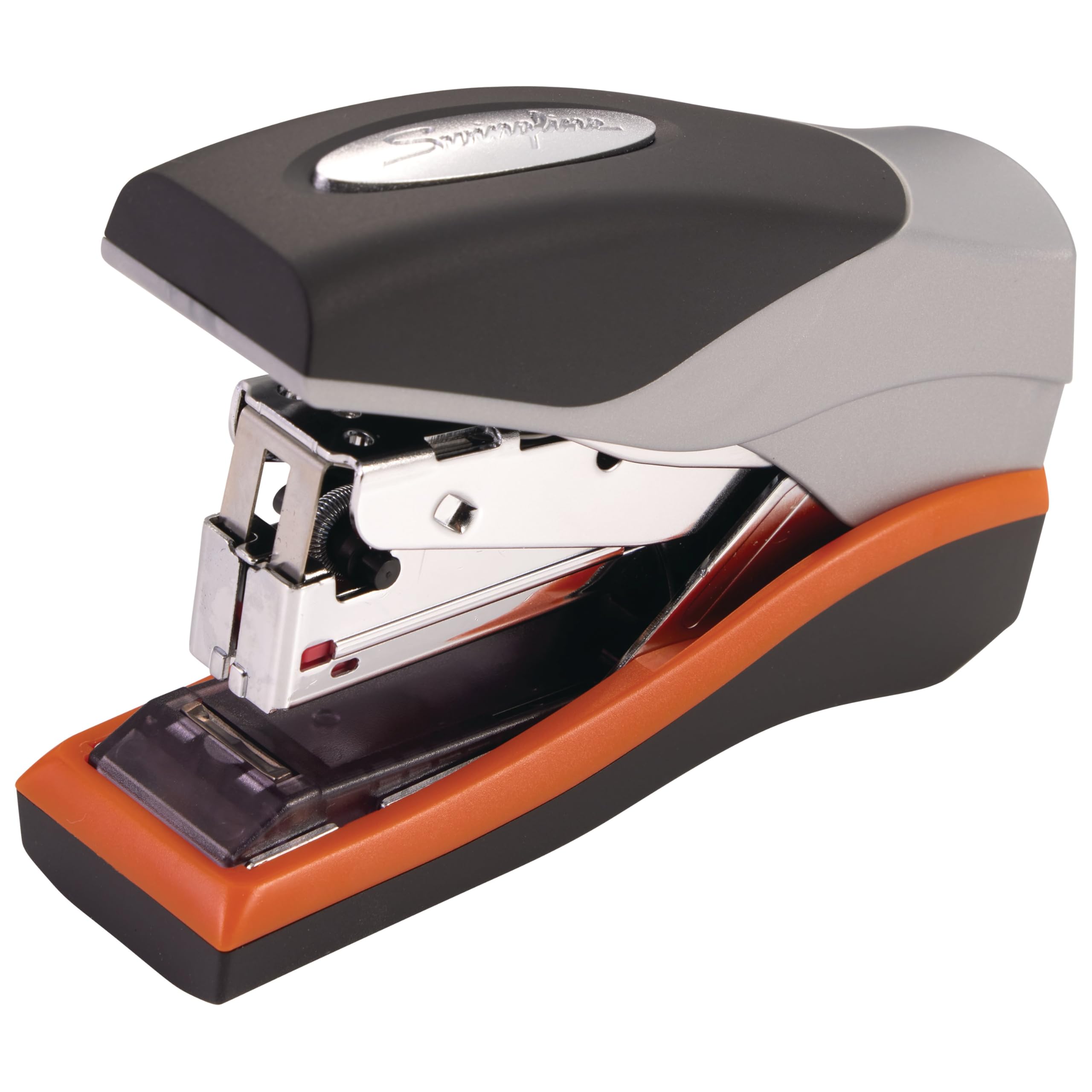 Swingline Optima 40 front view showing compact design and orange accent for easy placement