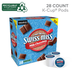 Swiss Miss single-serve pod side view highlighting compact, easy-fit design