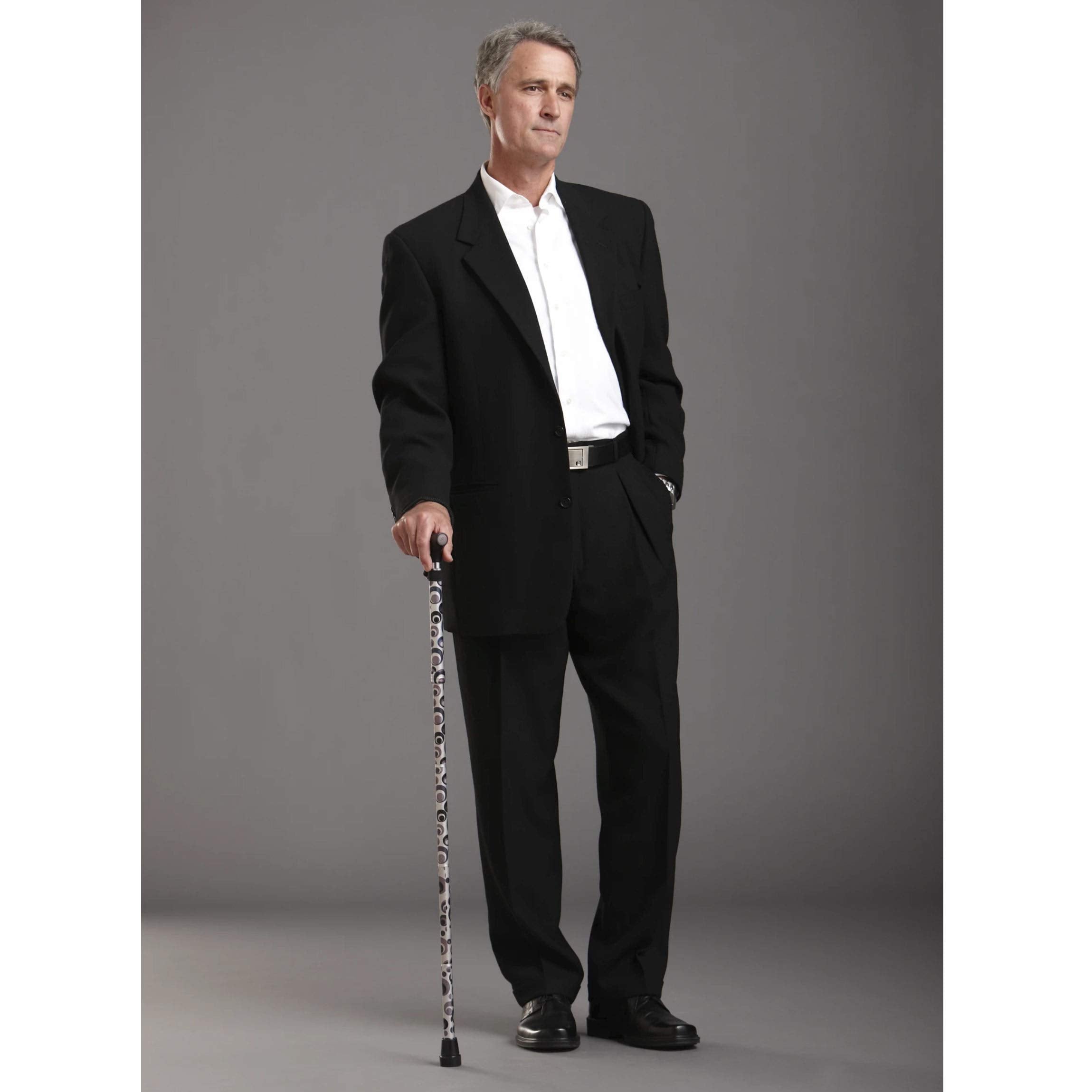 Switch Sticks Storm in use shows walking support and fashionable appearance