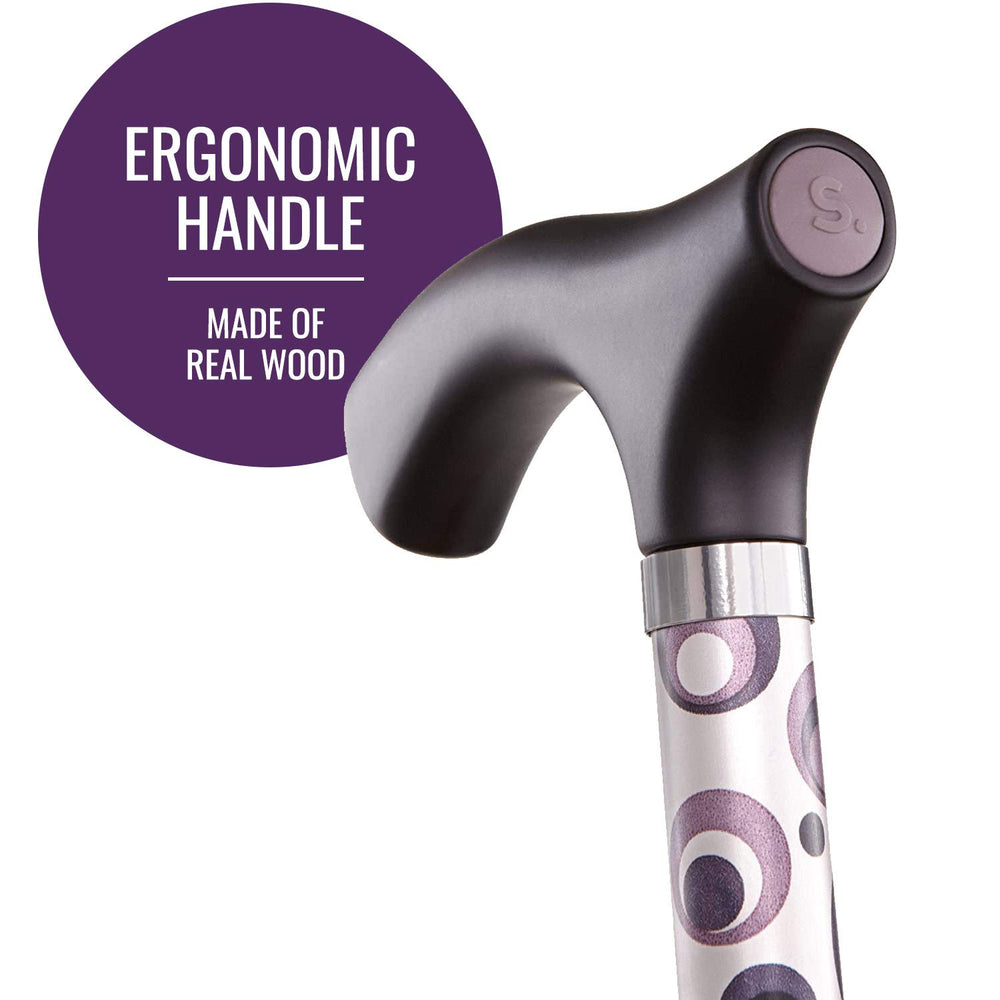 Switch Sticks Storm wood handle closeup offering ergonomic, comfortable grip