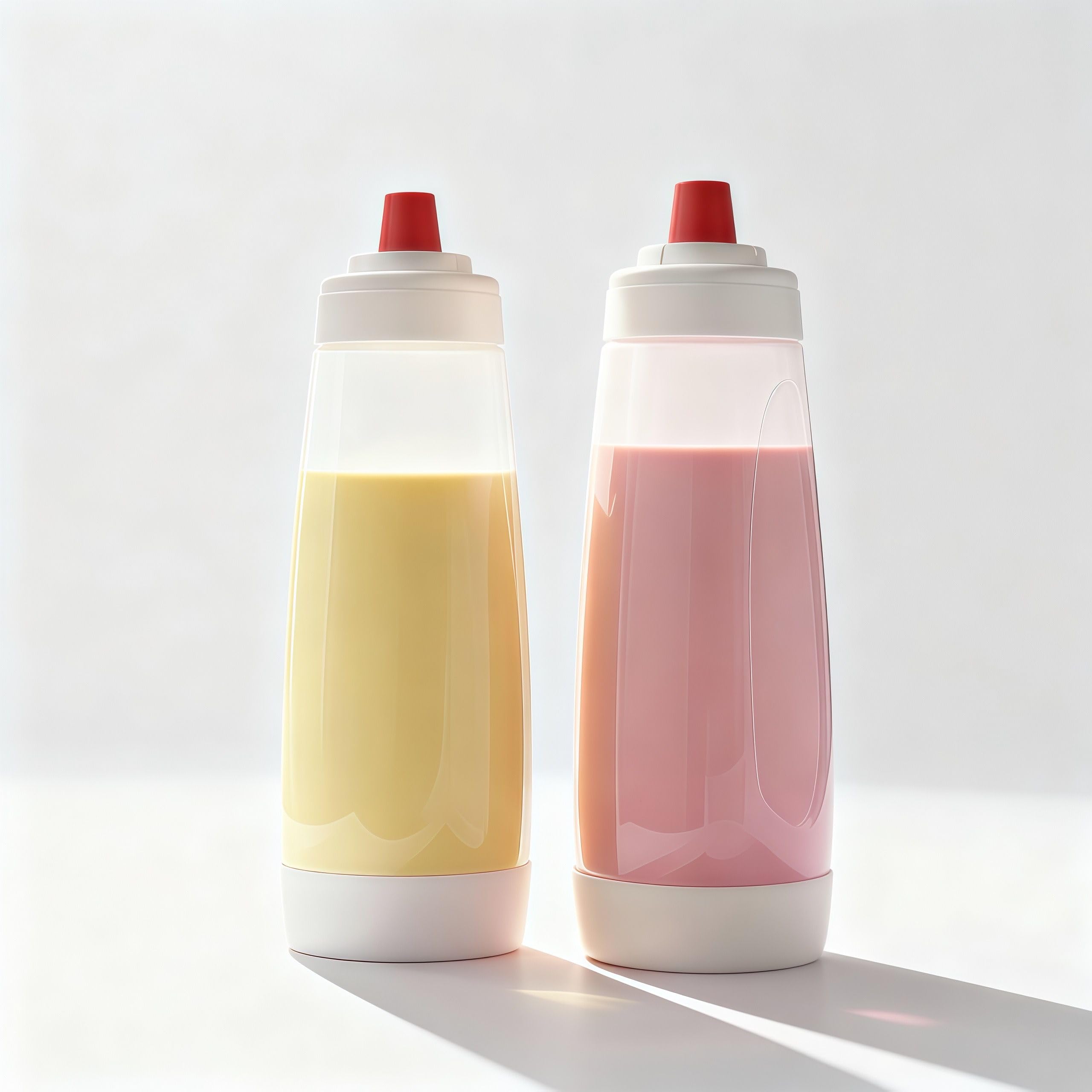 sykexonm front view of two 1000ml bottles showing capacity and labels for easy storage