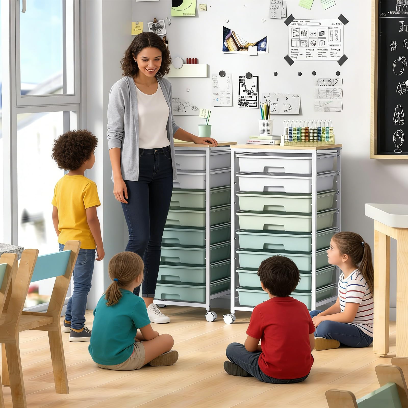 SYKIARIOL drawer close-up with ergonomic handle for smooth access benefit