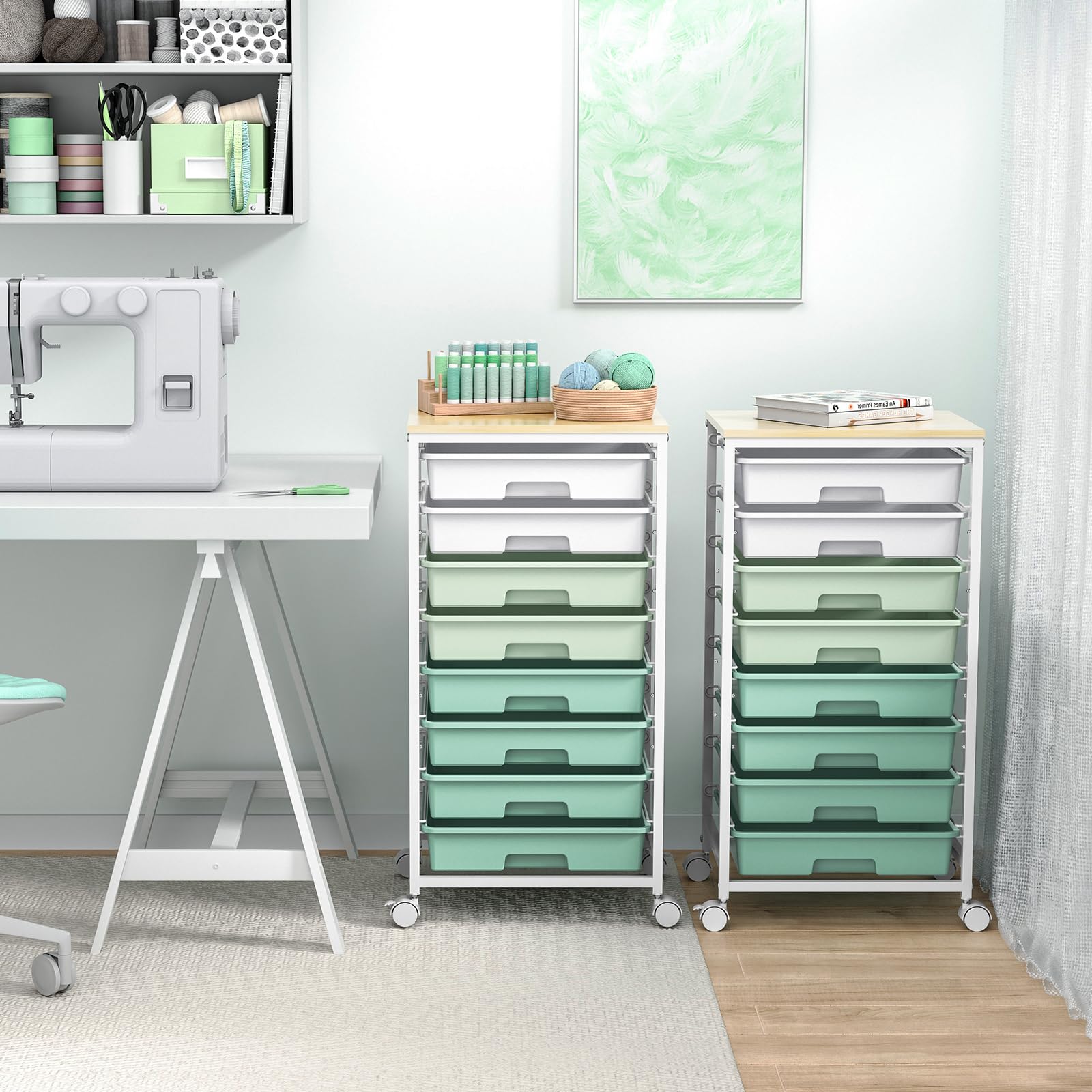 SYKIARIOL next to chair showing scale and fit in small rooms benefit