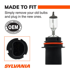 SYLVANIA 9007 being fitted into a headlight housing demonstrating simple installation