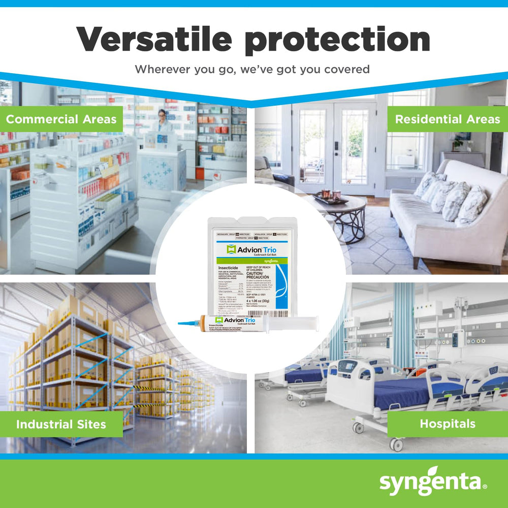 Syngenta Advion Trio outdoor perimeter application protecting building entry points