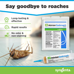 Syngenta Advion tube close-up showing gel texture for effective roach attraction