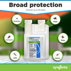 Syngenta Demand CS being applied into a crack showing targeted control