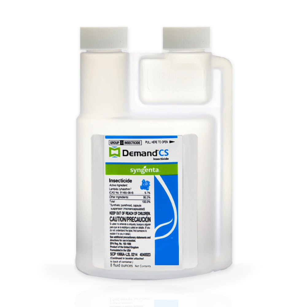Syngenta Demand CS front label showing product identity and benefits