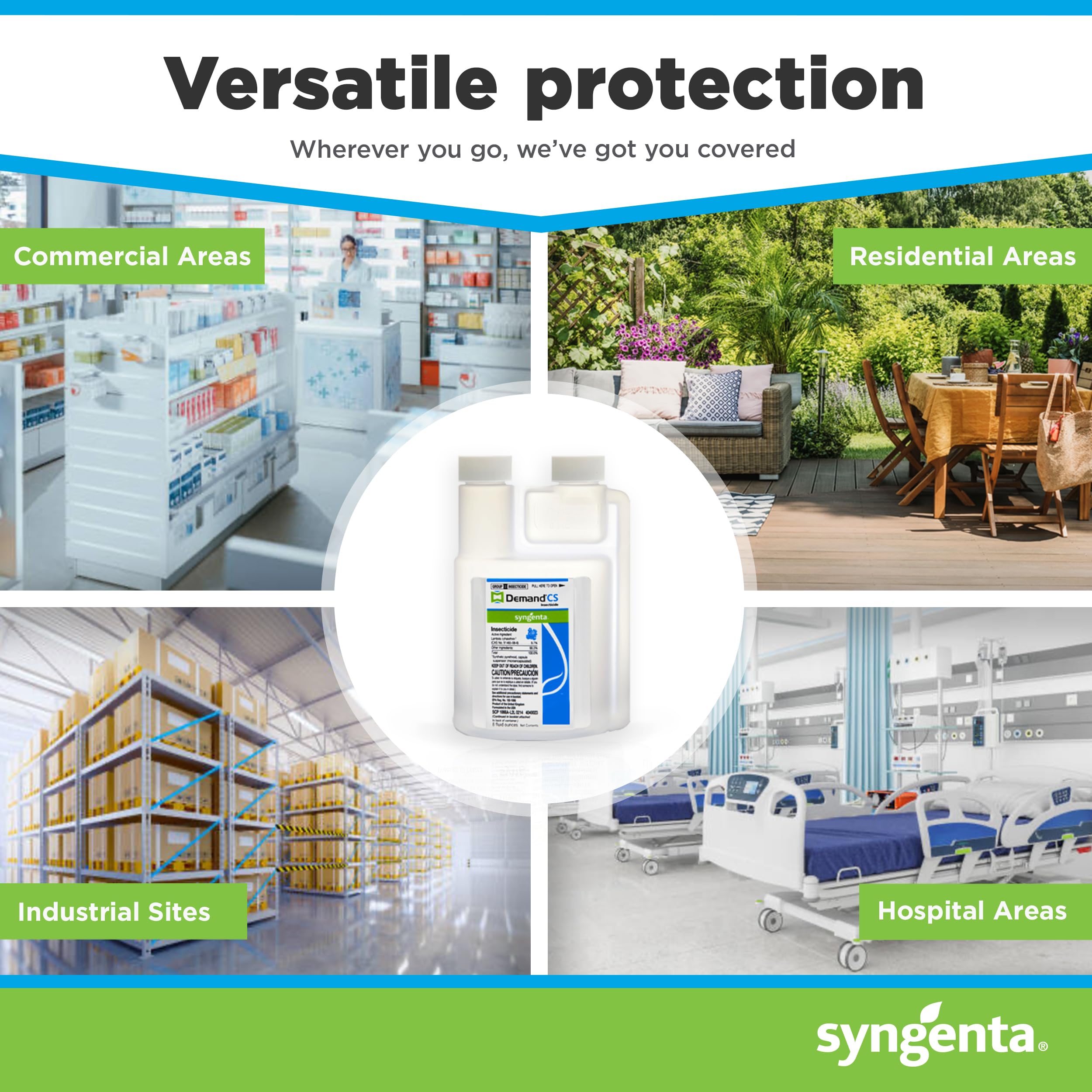 Syngenta Demand CS label and storage instructions emphasizing safe handling