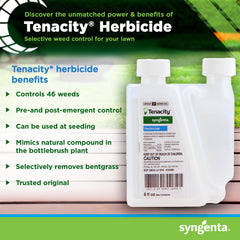 Syngenta Tenacity back label with directions and safety information