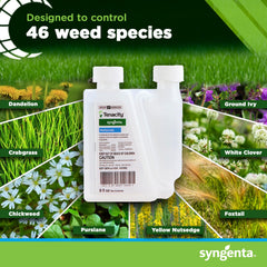 Syngenta Tenacity bottle close-up of cap and pour spout for precise mixing