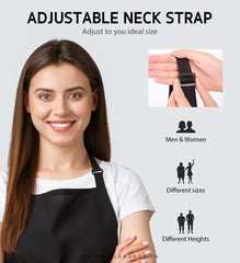 Syntus adjustable shoulder strap detail showing length range for comfortable fit