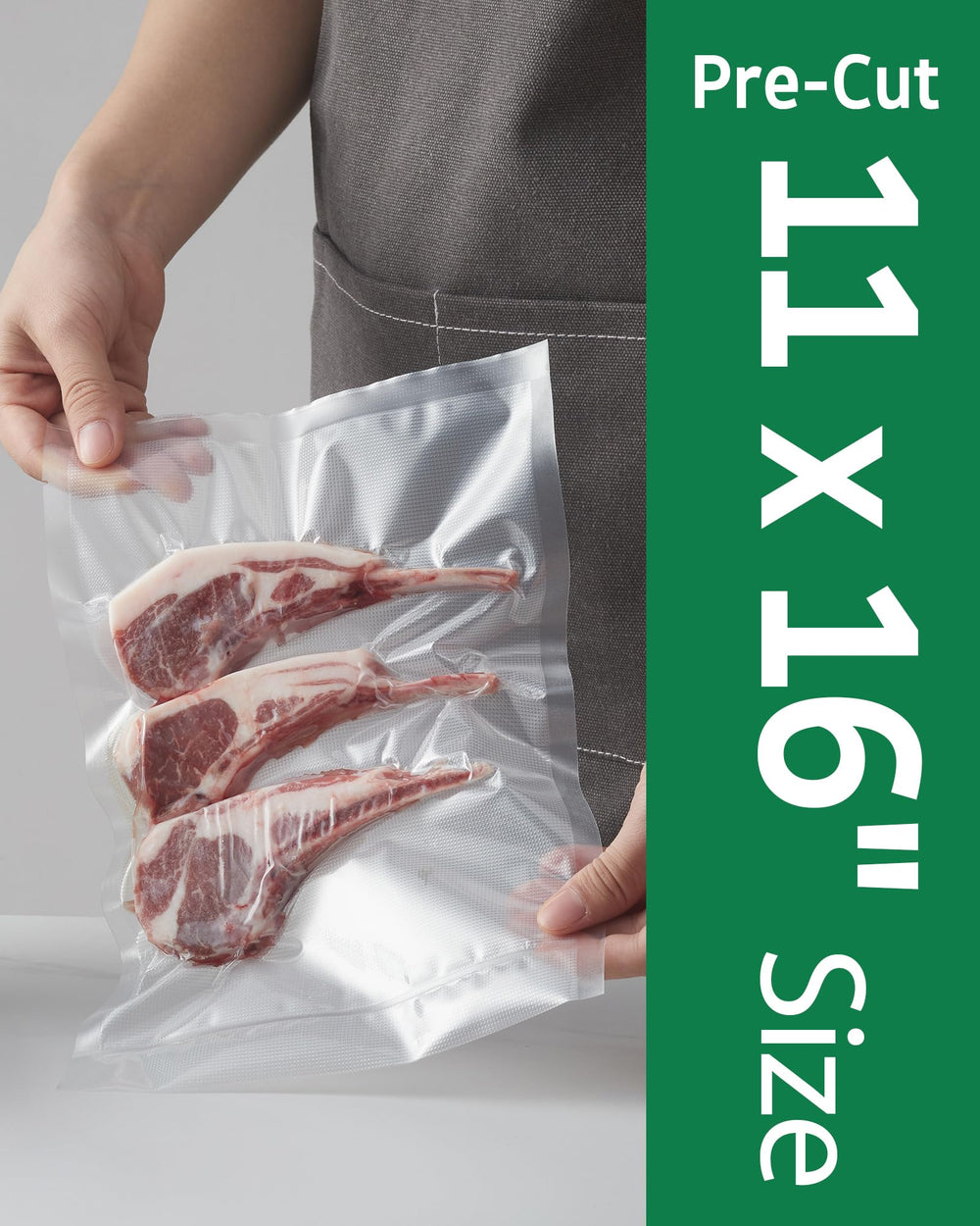 Syntus embossed texture close-up improving suction and faster air removal for better seals
