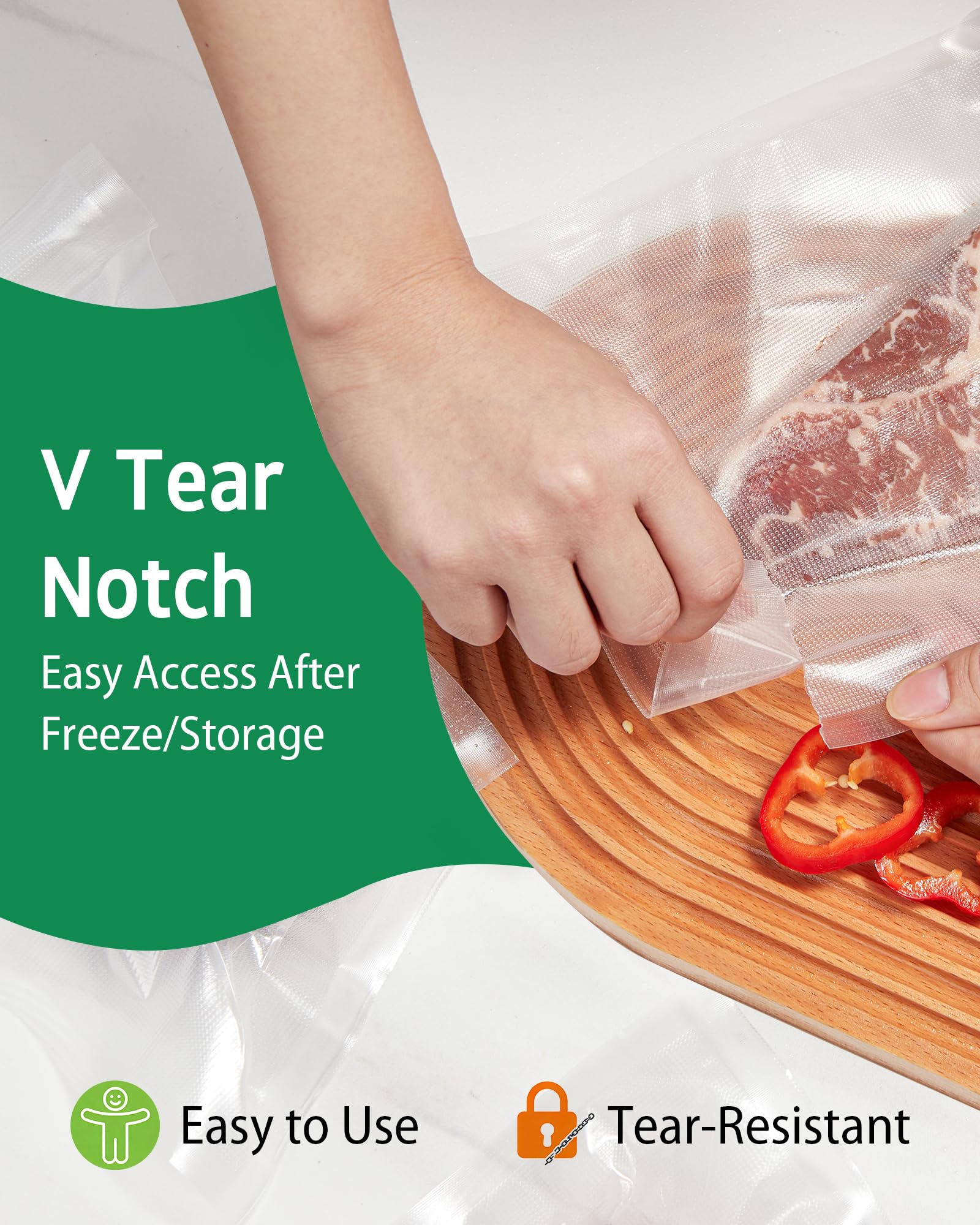 Syntus sealed pouch used for sous vide illustrating safe heating and leak protection