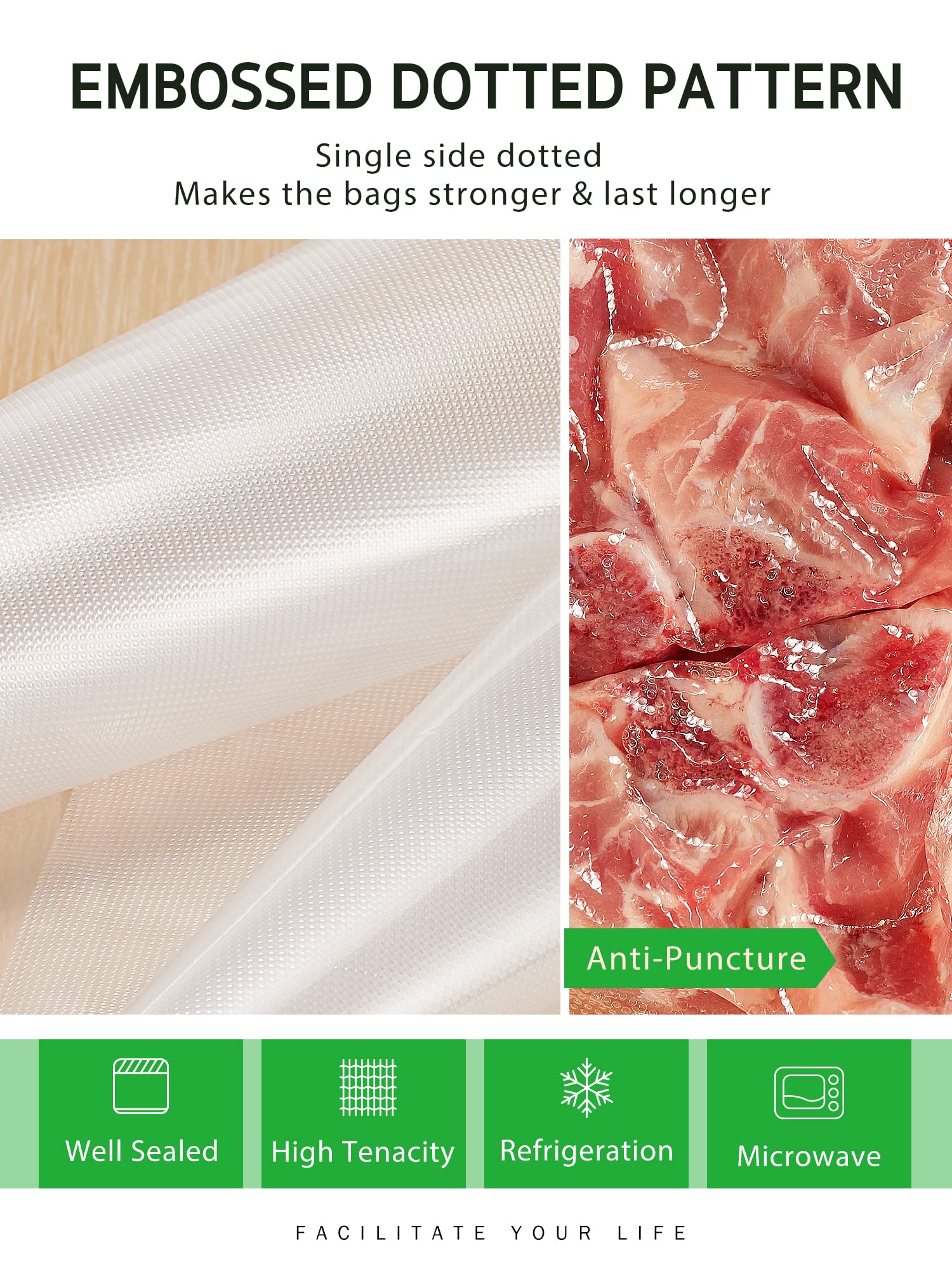 Syntus sealed steak in bag staged for sous-vide showing safe, leak-free cooking